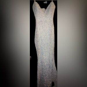 Stunning White Sequin Gown